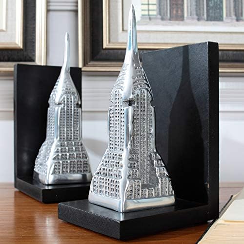 ZAMTAC, hogy a Behozatali Új Amerikai Építész India Alumínium Art Deco Az Empire State Building Fa Könyvtámasz D0381