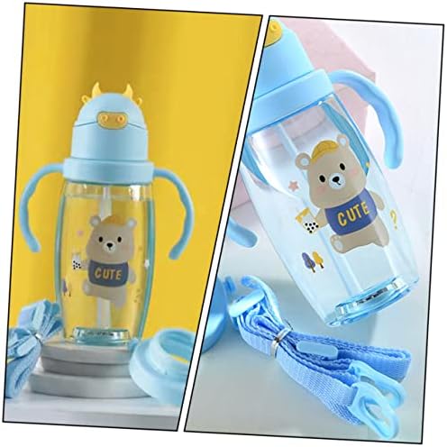 Toyvian 1db cumisüveget Szikra Kupa Kék Műanyag pohár Tej Üveg a Kisgyermekek Kisgyermek Víz Kupa Baba poharat Gyerekek Csőrös