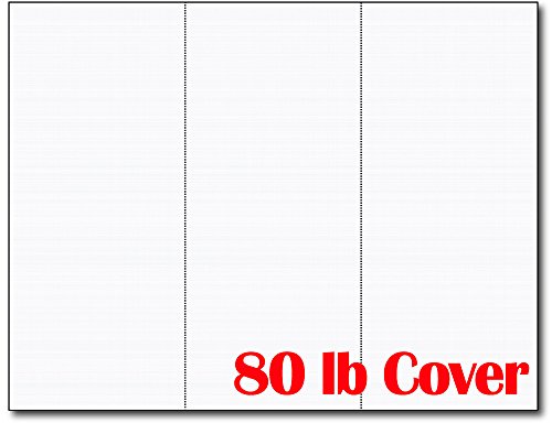 3up 80lb Fehér Vászon Mintás Menü Kártya/Kapcsolat Kártya/Rack Kártyákkal (25 Lap / 75 Db)