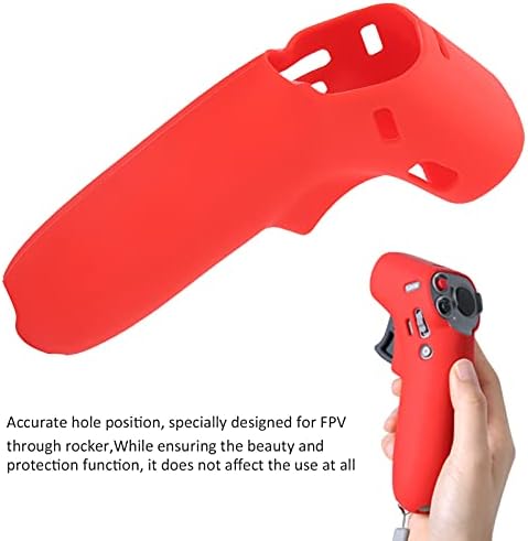 Velaurs Joystick védőtasak, Pontos Joystick Protector Anti Karcolás Szilikon Puha Védelem FPV(piros)