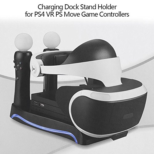 Töltő Dokkoló Állomás LED Tartót a PS4 VR PS Move Játék Vezérlők
