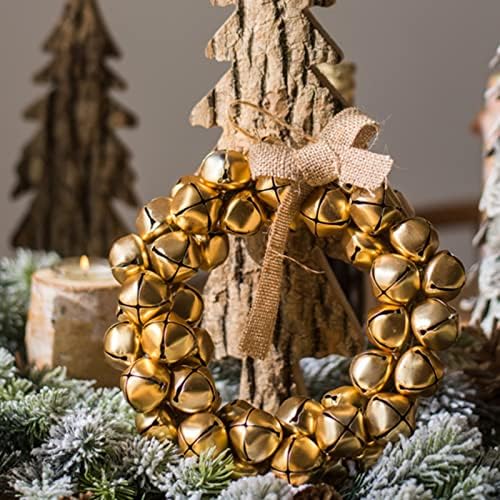 Karácsonyi Vintage Bell Koszorú, Karácsonyi Csengő Függő Dekoráció, a Tornácra, az Ajtó, a Falak, Kandalló (Szín : B)