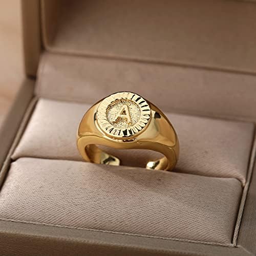 TTNDstore Vintage Eredeti Levél Gyürük Női Gyűrű Kerek Nyílás Arany Levél Gyűrű Esküvői Ékszer-87740