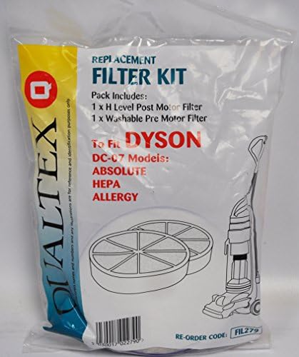 Qualtex Csere Szűrő Készlet 1 HEPA 1 Előre Motor FIL279 Tervezték, hogy Illeszkedjen Dyson DC-07