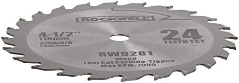 Rockwell RW9281 4 1/2 Hüvelykes 24T-Karbid Szólt Kompakt körfűrész Penge