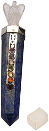 Blessfull Gyógyító 7 Csakra Lapis Lazuli Reiki Spirituális Drágakő Kiegyensúlyozó Feng Shui Kristály Angyal Pálca a Selenite
