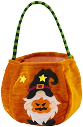 ABOOFAN 6db Halloween Csokit vagy Csalunk Táskák Gnome Újrafelhasználható Tote Bags Halloween Party Édesség Ajándék Táskák