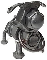 Gyűjthető Művészet Szobor, Bolt Bulldog 3 Inch Figura Készült Újrahasznosított Fém