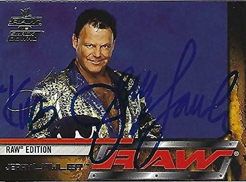 Jerry Lawler Aláírt 2002 Fleer WWE Raw Smackdown vs Kártya 35 A Király Autogram - Dedikált Birkózás Kártyák