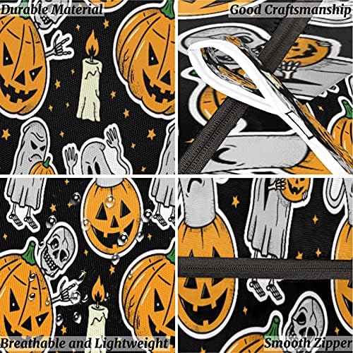 Halloween Szellem Tök Nyomtatás Lógó ruhákat, amiket a Táska, az Ajtó Felett Szennyesben Táska Kemény, Tartós, helytakarékos