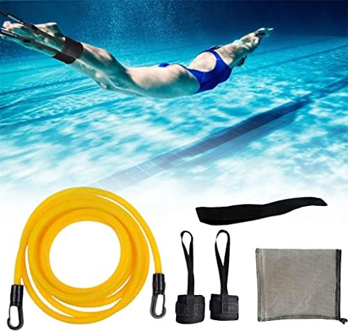 Állítható Úszni Képzés Ellenállás Rugalmas Öv Úszás Fejt Biztonsági Kötél Latex Csövek