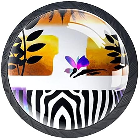 Fiók Fogantyú Színes Zebra Minta RV Irodában, Otthon, Konyha, Szekrény, Komód Szekrények Hardver Fiókok Üveg Szekrények Szórakoztató