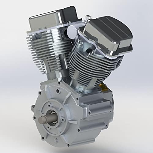 HUAA V-Típusú kéthengeres négyütemű léghűtéses benzinmotor Motor Motor a Belső Égésű Motor Modell RC Modell Autók (SilverCISON