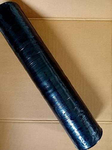 Olermo Stretch Fólia 18 inch x 1000 ft Szakaszon Wrap || Csomag 192 Tekercs (Fekete) ||