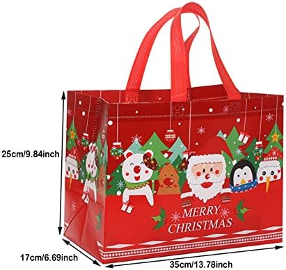 bvgfsahne Trópusi Parti Dekoráció Karácsonyi ajándékcsomagot fogantyúval BagMultifunctional Karácsonyi Táskák Ajándékok Csomagolására