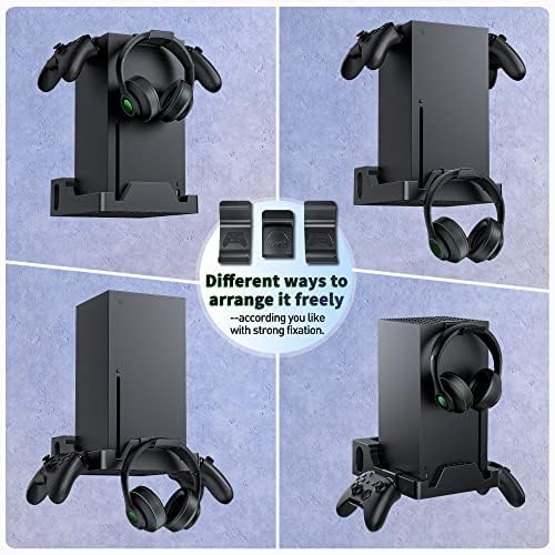 Narati Fali tartó Hűtés Ventilátor Készlet Xbox Sorozat X, RGB Lámpa Csík, 2 Adatkezelő Jogosult & Fejhallgató-Horog, 3 Szintű
