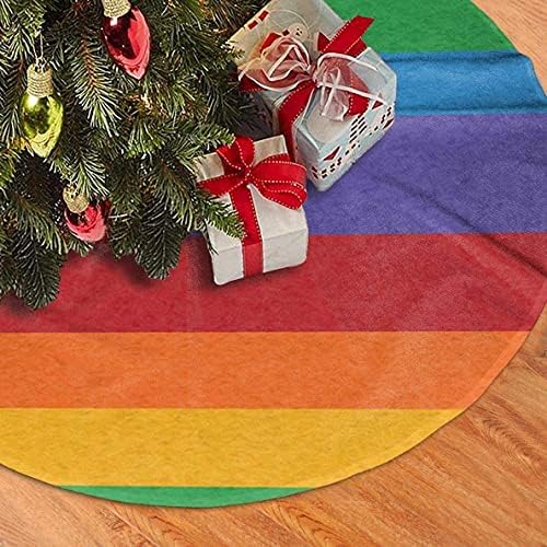 30 Szivárvány Pride Flag Karácsonyfa Szoknya Egyedi Kör Xmas Fél Ünnepi Díszek Dekoráció Ajándék