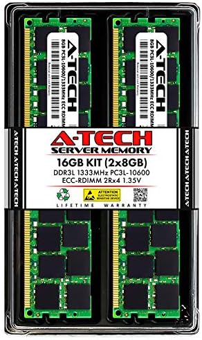 Egy-Tech 16GB Kit (2x8GB) Memória RAM a HP Munkaállomás Z800 - DDR3L 1333MHz PC3-10600 ECC Regisztrált RDIMM 2Rx4 1.35 V