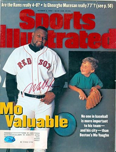 Mo Vaughn dedikált Sports Illustrated Magazin (Boston Red Sox)