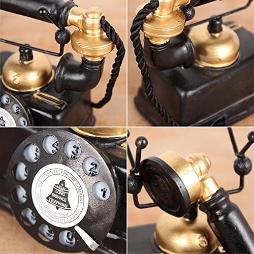 Kreatív Retro Dekoratív Telefon Modell, Telefon, Fali Dekor, Vintage Telefon Dekoráció Szobor Művész Antik Telefon Figura