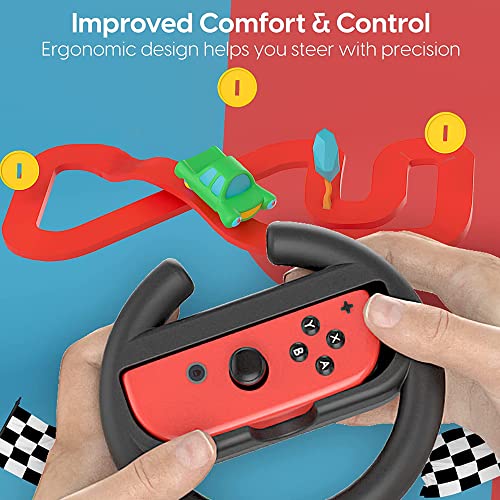 BESZÉLNI MŰKÖDIK Nintendo Kapcsoló Racing Wheel Irányítók - Markolatok Joy-Con - Vezetés Markolat Tartozék, Kényelmes Kialakítás