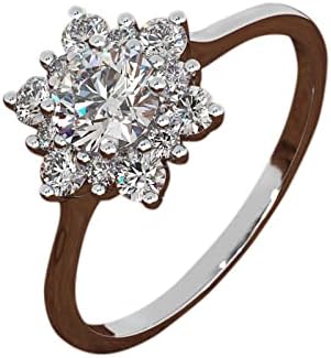 2023 Új Női Divat Hercegnő Gyémánt Gyűrű, Menyasszony, Esküvői Gyűrű Pár Ígéret, Eljegyzési Gyűrű Évfordulóján Gyűrű, Ékszerek,