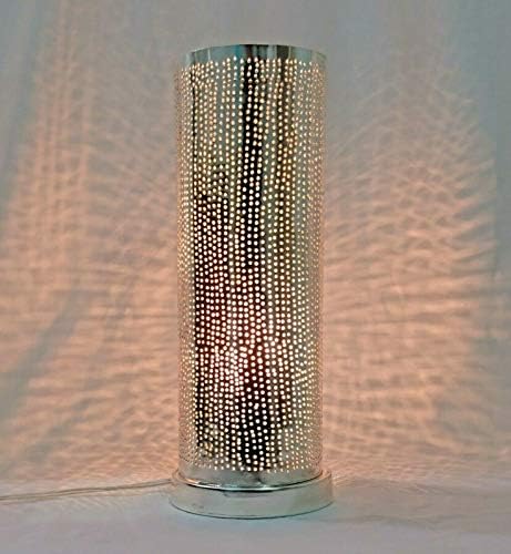 BM17 Kézzel készített ezüstözött Ón Palack Filigrain LED Tábla/állólámpa