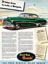 1951 BUICK Super Riviéra 2 Ajtós Kocsit Nagy Klasszikus Színt AD - USA - Szép Eredeti !!