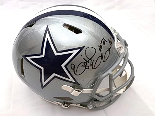 Ezékiel Elliott Dedikált Dallas Cowboys Riddell Sebesség Hiteles Sisak Beckett Tanú - Dedikált NFL Sisak