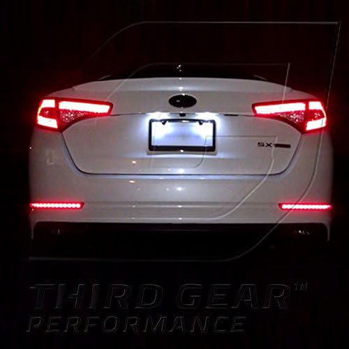 TGP T10 Fehér 9 LED SMD Rendszám Ék Izzók Pár 2011-2012 Kompatibilis a Lexus CT200h