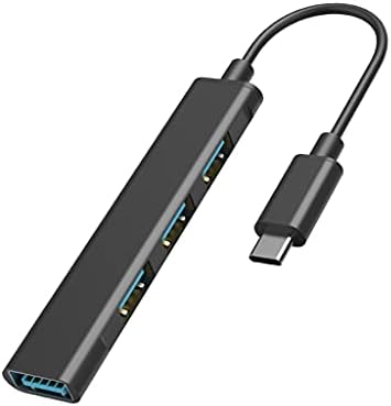 WDBBY 3.0 Multi USB Elosztó Adapter 3 Port, kártyaolvasó nagysebességű C Típusú Mini USB-Elosztó Hosszabbító Kábel