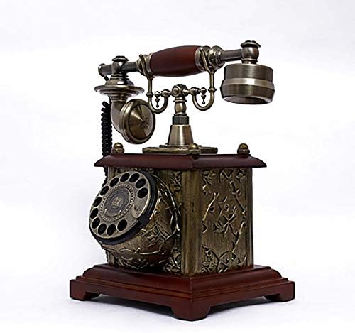 Vintage Retro Telefon Európai Antik Telefon Régimódi Retro Telefon Forgó Tárcsa Nappali Vezetékes Antik Vezetékes (Szín :