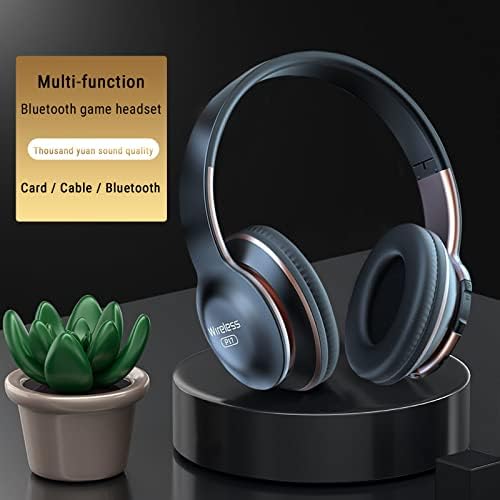 Vezeték nélküli Bluetooth Fejhallgató, Nagy Értékű & Magas Kivitelezés HiFi Sztereó Fülhallgató Összecsukható, Könnyű Játék,