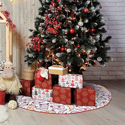 Aranyos Baba Axolotl karácsonyfa Szoknya Puha Plüss Piros Fedezett Karácsonyi Party, Ünnepi Dekoráció, Beltéri, Kültéri