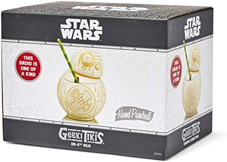 Geeki Tikis Star Wars BB-8 Bögre | Hivatalos Star Wars Gyűjthető Tiki Stílusú Kerámia Csésze | Tart 20 Dkg