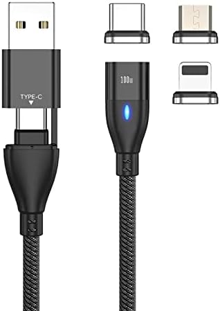 BoxWave Kábel Kompatibilis LG Hang Ingyen 8. pénzügyi tervhez - MagnetoSnap PD AllCharge Kábel (100W), Mágnes PD 100W Töltés