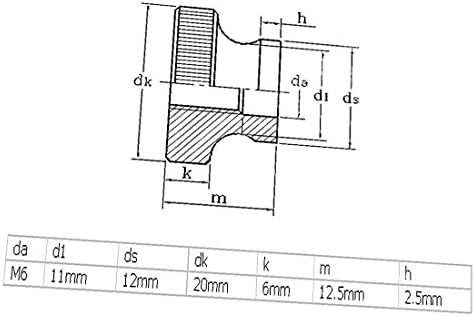 X-mosás ragályos 20db M6-os Kiegyenlítése Hüvelykujj a Recés Dió 3D-s Nyomtató Rugós Fűtött Ággyal(20db M6 nivelación del