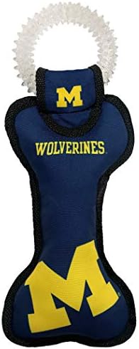NCAA Michigan Wolverines Fogászati Kutya TUG Játék a felnőttek a feladathoz. Kemény KISÁLLAT Játék az Egészséges Szórakoztató,