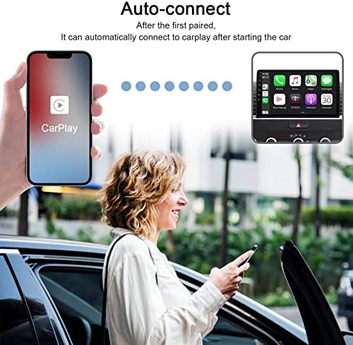 A vezeték nélküli Adapter Doboz Vezetékes, Vezeték nélküli USB-Adapter Adapter iOS 10+ Autó Auto CarPlay Navigációs Player