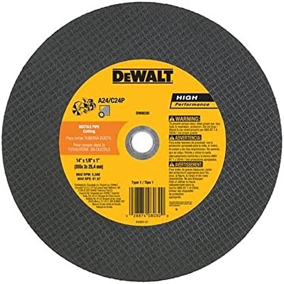 DEWALT DW8031R3 14 x 1/8 x 20mm (3F) Alumínium-Karbid A24/C24P Magas Vágási Sebesség Kerék