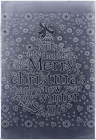 KWELLAM Boldog Karácsonyt Labdát Szavak Santa Téli Boldog Új Évet Hópehely Háttér Műanyag Dombornyomás Mappákat Kártya Készítés