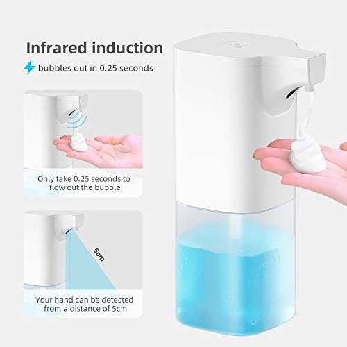 Raxinbang szappan Adagoló Érintés nélküli Smart auto-Érzékelő Infravörös érzékelők Hab Hab kézmosó, Konyha Fürdőszoba szappan