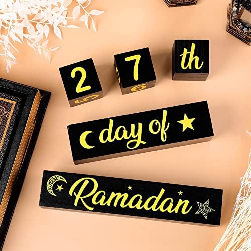 5 Db Ramadan Naptár Blokk Szett Ramadan Adventi Visszaszámlálás Eid Naptári Visszaszámlálás Naptári Ramadan Asztal Dekoráció