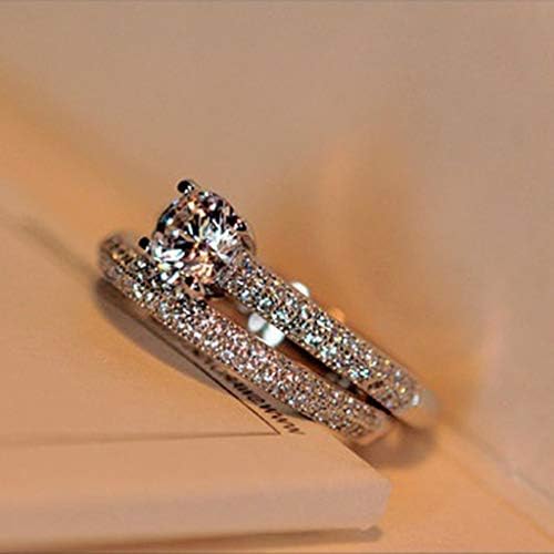 Csörög a Nők számára Személyre szabott Fém Teljes Gyémánt Microinlaid Cirkon Női Gyűrű, Ékszerek Gifta Jó Ajándék egy Barátnő,