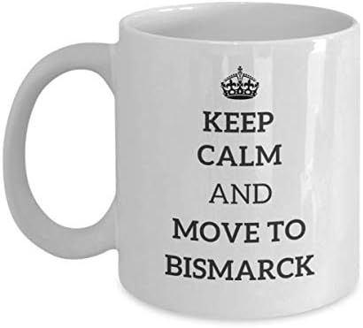 Nyugodj Meg, Majd Mozgassa Az, Hogy Bismarck Tea Csésze Utazó Munkatársa, Barátja, Ajándék, Észak-Dakota Utazási Bögre Jelen