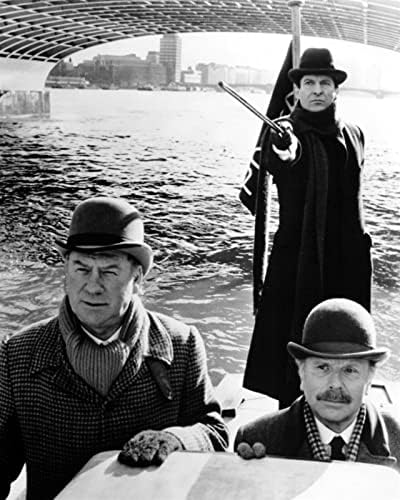Kalandok a Sherlock Holmes Jeremy Brett David Burke, a Temze partján hajó 8x10 fotó