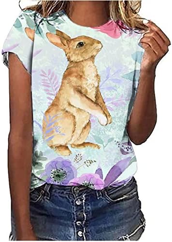 Húsvéti Pólók Női Húsvéti Nyuszi T-Shirt Nyúl Grafikus Póló Húsvéti Tojás, Ünnepi Ing Maximum